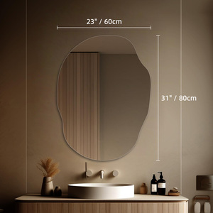Miroir de maquillage intelligent à lumière <span class=keywords><strong>LED</strong></span> organique de style moderne pour dressing de chambre à coucher de salle de bain ou réflexion de magasin de salon - Product Image 4