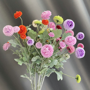 Crisantemos Miniatura Flocados Suzume II de 30cm-100cm, Flores Artificiales para Decoración de Bodas, Arreglos Florales, Decoración de Sala de Estar - Product Image 3