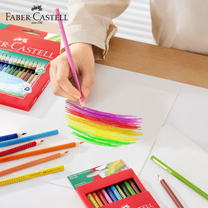 Crayons de couleur Faber-Castell à base d'huile, crayons de couleur à pointe pinceau, pour étudiants en <span class=keywords><strong>art</strong></span>, effaçables, antidérapants, 12 couleurs, 24 couleurs - Product Image 3