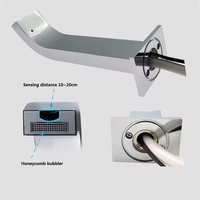 FEIDU Robinet à capteur électronique en laiton chromé moderne Robinet mural à économie d'eau pour bassin automatique infrarouge avec capteur