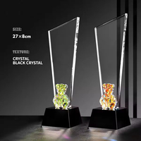 Trophée en cristal coloré JN Creative, design de trophée pour les récompenses annuelles de la conférence, trophée personnalisé pour les employés exceptionnels, plaque d'honneur