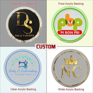 落船壁挂式照明亚克力标志圆形背光标志定制圆形发光二极管霓虹灯标志公司名称 - Product Image 6