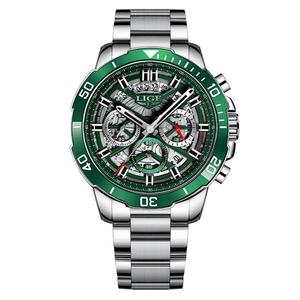 Hot Selling <b>Men</b> <b>Quartz</b> Chronograph Business <b>Watch</b> Stainless Steel Band Glass Dial Pointer Alloy Case Water Resistant OEM ODM - Product Image 4