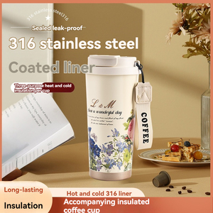 Boccali sottovuoto in ceramica di grande capacità riutilizzabili a doppia parete thermos in acciaio inossidabile tazza isolata tazza per la casa bicchieri - Product Image 5