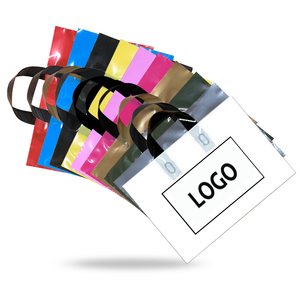 Promotional Hot Sale logo Tote Plastic Shopping BagLDPE/HDPE Handle Plastic Bag Die Cut Bag Shoppingbag Plastic Clothing Bags