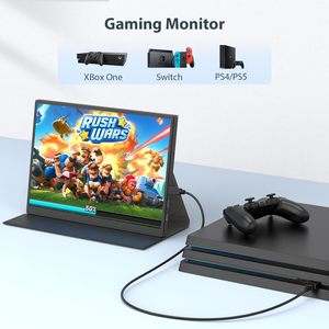 AHXJKA 10,5 inch 1920x1280 IPS draagbare monitor lederen hoes 60Hz Plug & Play Type-C voor mobiel, laptop, pc, telefoon, PS4, PS5, Switch - Product Image 5