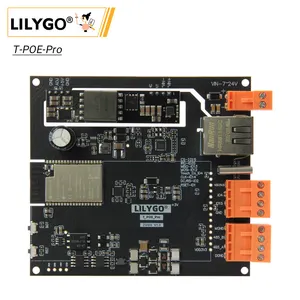 LILYGO t-poo-pro ESP32 papan pengembangan, ESP32-WROVER-E + LAN8720 Ethernet + RS485 + POE dapat diprogram