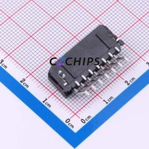 430451408 Wire-to-Board Pin Header SMD,P=3mm,Horizontal Mount Connector 2x7P 3mm Horizontal Mount Micro-Fit (MX 3.0) - Product Image 2