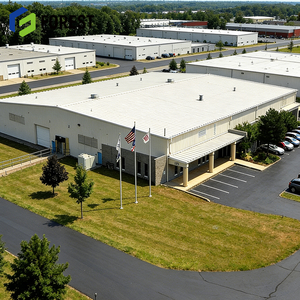 Bâtiment industriel résistant au vent en Ontario avec poutres en I, entrepôt métallique à travée libre du Texas, isolation en laine de roche - Product Image 1