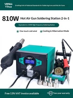 Station de soudage à air chaud Yihua 938BD+ 2-en-1 pour réparation de téléphones portables et d'électronique, fer à souder équivalent 150W haute fréquence