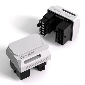 Adaptador upHere Angled <span class=keywords><strong>12VHPWR</strong></span> RVS 12 + 4 pines 180 ° PCIe 5,0 Cable para tarjeta gráfica RTX4070Ti 4080 4090 5080 - Product Image 1