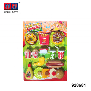 Ensemble de jouets en plastique, <span class=keywords><strong>cuisine</strong></span>, hamburger, diy, pièces - Product Image 2