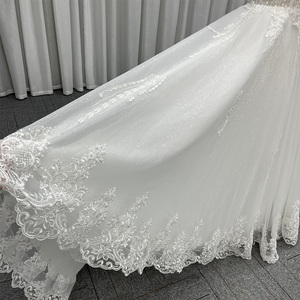 Robes de mariée pour femmes grande taille, style moderne vintage, col en V, longueur au sol, dentelle, appliques en cristal, broderies florales, pour TY1125 - Product Image 5