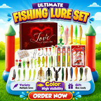 Kit de leurres durs Mygreen, assortiment de leurres durs pour la pêche au bar et à la truite, 12 couleurs, boîte, fournisseur en gros, fabricant