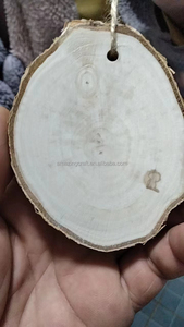 Plaques rondes en bois de bouleau avec corde de suspension pour la décoration de la maison, artisanat, ornements de Noël, vente en gros en provenance de Chine - Product Image 6