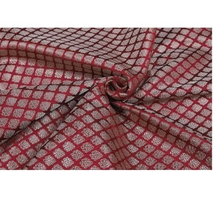 Tela de Brocado de Poliéster Elegante, Brillante, Ecológica, Transpirable y Ligera con Diseño de Flores Abstractas para Confección de Vestidos Étnicos para Niñas - Product Image 6