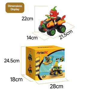 Flytec Y05 Coche de acrobacias RC 2.4G con forma de chile, rotación de 360°, movimiento vertical, coche de juguete con control remoto para niños - Product Image 6