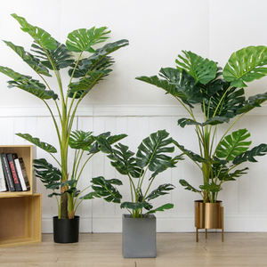 Ornement <span class=keywords><strong>de</strong></span> <span class=keywords><strong>jardin</strong></span> en pot réaliste monstera décoration d'intérieur simulation bonsaï plante artificielle plantes vertes pour la décoration - Product Image 1