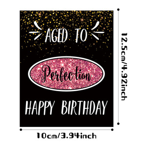 Autocollants décoratifs pour fête d'<span class=keywords><strong>anniversaire</strong></span> en PVC personnalisés Fuda, autocollants pour bière, whisky, boissons, étiquettes de vin, forme irrégulière - Product Image 4