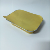 Moule à gâteau en aluminium doré 161x110x30/40/50mm, compatible four, pour préparation de repas et emballage, en vente