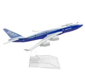 Set Regalo <span class=keywords><strong>di</strong></span> Modellini <span class=keywords><strong>di</strong></span> Aerei Boeing B737 B747 in Scala 1:400, 16cm, in Lega Pressofusa - Product Image 6