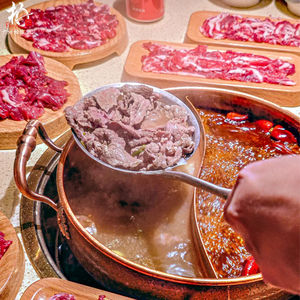 Vajilla de melamina con textura de madera estilo japonés, plato para restaurante comercial de hot pot, carne de res fresca cortada en lonchas y carne de res tipo copo de nieve - Product Image 3