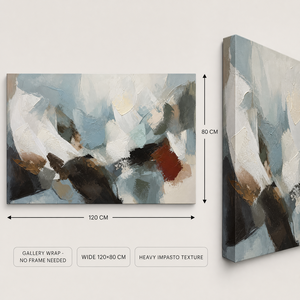Stampa su Tela Astratta di Alta Qualità, Dipinto a Olio Fatto a Mano, Arte Murale Incorniciata per Decorazione d'Interni di Uffici, Hotel e Gallerie - Product Image 3