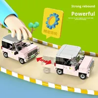 Fangcheng 8279/8282 Voiture à recul tendance, mini jouet de construction pour enfants, échelle 1:50, plastique ABS, modèle de jouet de 40 pièces pour 14 ans et plus