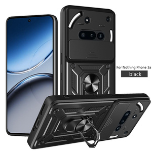 Étui magnétique pour téléphone portable avec anneau de support <span class=keywords><strong>coulissant</strong></span> pour objectif, compatible Nothing Phone (3a) Pro/Nothing Phone (3a)/Nothing CMF Phone 1 - Product Image 2