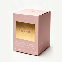 Boîte d'emballage personnalisée pour bougie, boîte en papier rigide pliée de luxe, vide, pour bougie parfumée, emballage cadeau pour bougie