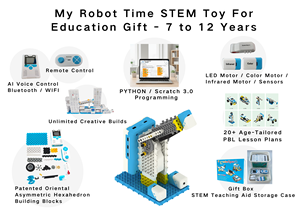 Kit de Robot Programmable par Scratch pour Enfants de 7 à 12 Ans, Jeu Éducatif STEM, Jouet Scientifique, Blocs de Construction Hexagonaux, Jouets DIY - Product Image 4