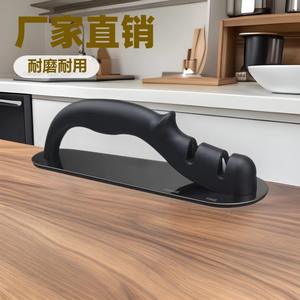 Aiguiseur de couteaux Yuyao avec plaque de base en acier inoxydable, multi-grains, outil de cuisine manuel pour usage domestique - Product Image 1