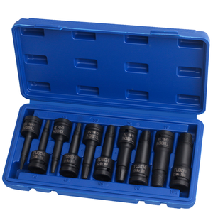 OEM ODM 10pc 1/2 Inch Metric InHex Bit Socket Set dengan Allen Air Nut Key Bit Hand-Power Source CrMo Garansi 1 Tahun - Product Image 1