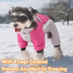 Windproof <strong>Dog</strong> Padded Jacket Long Sleeves Lightweight Warm Winter Pet <strong>Coat</strong> <strong>with</strong> <strong>Legs</strong> Covered - Product Image 4