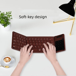 Nouveau clavier pliable sans fil BT avec pavé tactile intégrant des fonctions numériques, clavier mini pliable double mode pour tablette et ordinateur portable - Product Image 5