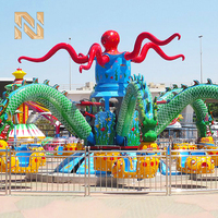 Manège Octopus Nova Rides pour Parc d'Attractions, Grand Modèle BO-Z, Équipement de Jeu pour Fête Foraine