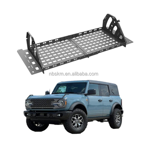 แผงโมลล์เหล็กกล้าคาร์บอน 4x4 ชุดเต็มสำหรับติดตั้งแผงเก็บของท้ายรถด้านซ้ายและขวา เหมาะสำหรับอุปกรณ์เสริมรถฟอร์ด บรอนโก - Product Image 4