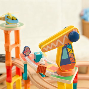 Tốt Nhất Thân Thiện Với Môi Bằng Gỗ <span class=keywords><strong>Train</strong></span> Dòng Theo Dõi Đồ Chơi Thiết Lập Với Theo Dõi Thiết Lập - Product Image 5