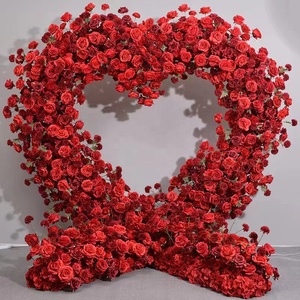 Arche <span class=keywords><strong>de</strong></span> <span class=keywords><strong>fleurs</strong></span> artificielles en forme <span class=keywords><strong>de</strong></span> cœur pour la décoration <span class=keywords><strong>de</strong></span> mariage, idéale pour la plantation printanière - Product Image 5