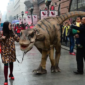 Качественный реалистичный легкий костюм динозавра для прогулки