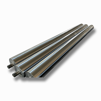 Finition moletée et rectifiée Tambour pour machine séparée Arbre de cylindre revêtu de PTFE pour le transport du verre