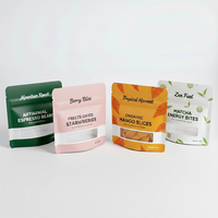 Sachet Doypack Personnalisé avec Fenêtre et Fermeture Zip Refermable pour Emballage de Fruits Secs, Noix et Thé, en Plastique Alimentaire Anti-Odeur