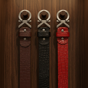 Cinturones Cuadrados de Cuero Genuino al por Mayor, Color Marrón, Negro, Rojo, 100% Piel de Vaca Original, Casuales, Ecológicos, Personalizados, Perfectos para Hombre - Product Image 1