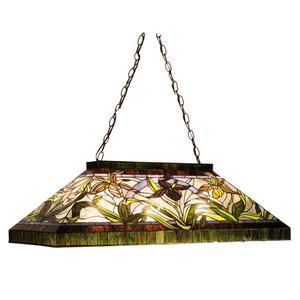 Lámpara de Araña de Vidrio Teñido Personalizada para Comedor, Bar, Hotel, Iluminación y Decoración, Patrón Alic - Product Image 1