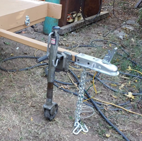 AMBITION Coupleur de remorque droit de 2 pouces pour boule de 1 à 7/8 pouces Largeur de 3 pouces Capacité de 2000 lb, acier robuste