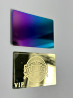 Carte de visite professionnelle en métal RFID NFC personnalisée, carte de contrôle d'accès, programmable et imprimable