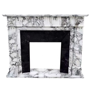 Cheminées en <span class=keywords><strong>brique</strong></span> de pierre camino pierre naturelle beige marbre cheminée décorative cheminée de patio en pierre - Product Image 6