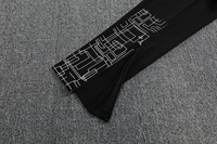 Ensemble d'entraînement de football personnalisé Orange : Haut et pantalon à manches longues, demi-zip, en polyester, séchage rapide, pour équipe sportive
