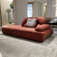 Design moderne et confort ultime, ensemble de canapés de salon haut de gamme en cuir épais personnalisable pour villa