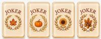 Précommande : Collection Premium Récolte d'Automne – Jeu de Mahjong Américain de Luxe Personnalisé en Acrylique Portable, 160 Tuiles